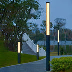 Monolith Black LED Outdoor Pathway Pole Light