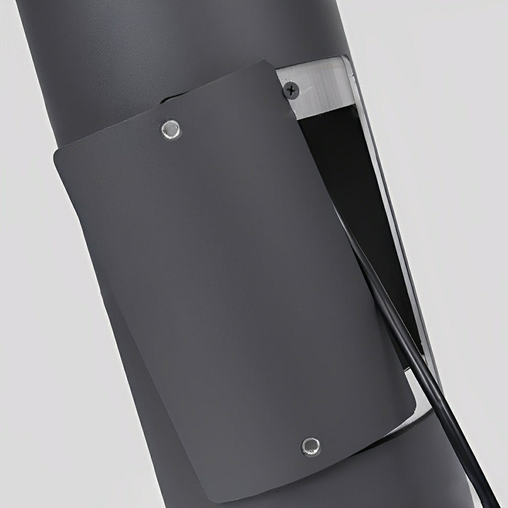 Monolith Black LED Outdoor Pathway Pole Light