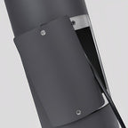 Monolith Black LED Outdoor Pathway Pole Light