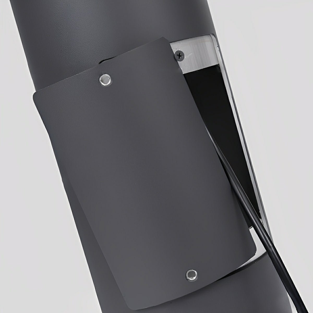 Monolith Black LED Outdoor Pathway Pole Light