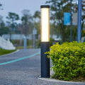Monolith Black LED Outdoor Pathway Pole Light
