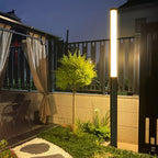 Monolith Black LED Outdoor Pathway Pole Light