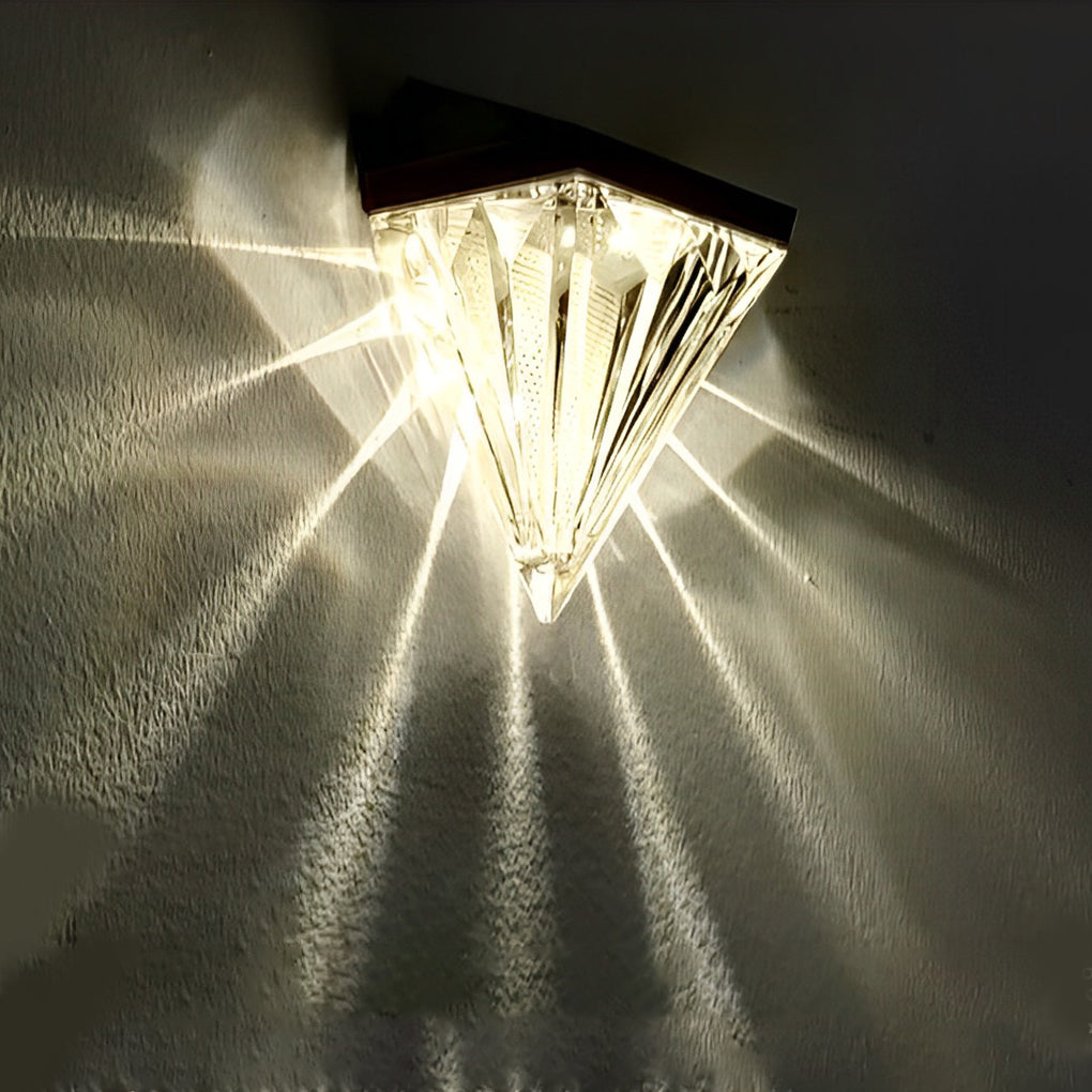 Facet Solar LED Diamond Wall Light (2-Pack)