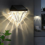 Facet Solar LED Diamond Wall Light (2-Pack)