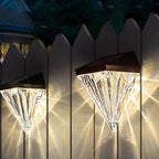 Facet Solar LED Diamond Wall Light (2-Pack)