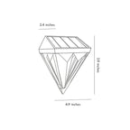 Facet Solar LED Diamond Wall Light (2-Pack)