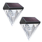 Facet Solar LED Diamond Wall Light (2-Pack)
