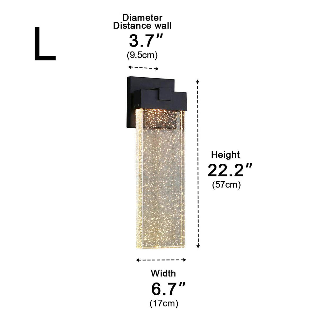 Lumina Crystal Bubble Dimmable LED Outdoor Wall Light