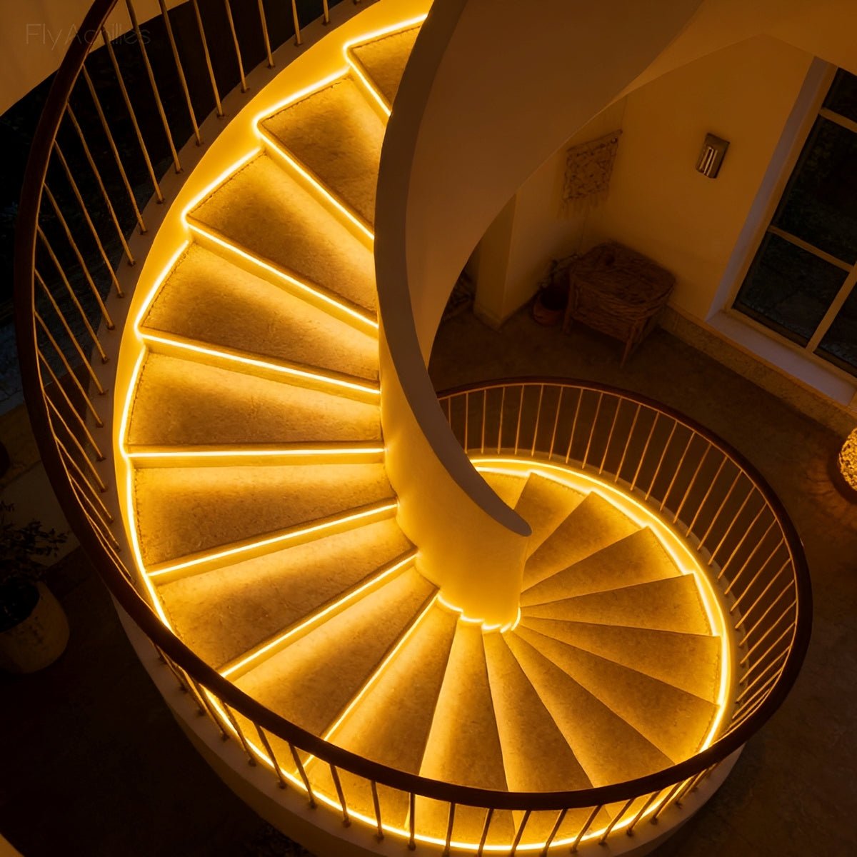 FlexEdge DIY Recessed LED Strip Stair Light DC24V