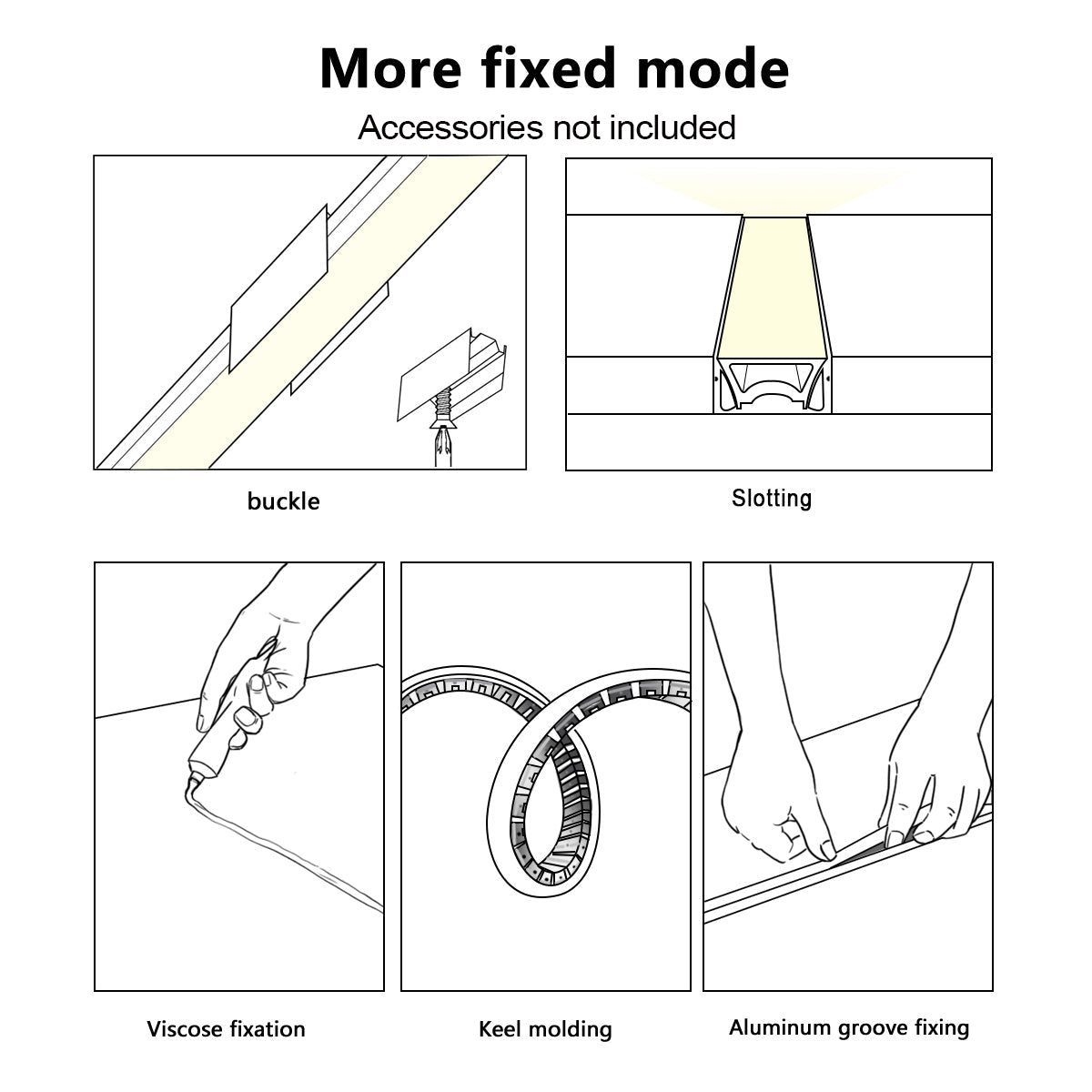 FlexEdge DIY Recessed LED Strip Stair Light DC24V