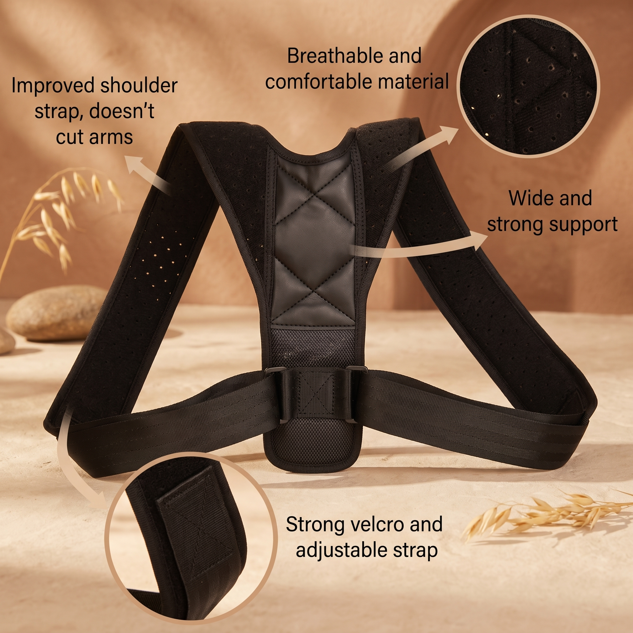 AlignFit Adjustable Posture Support Brace