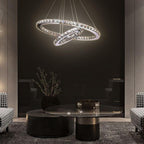 Aurelia 2-Ring Crystal Chandelier
