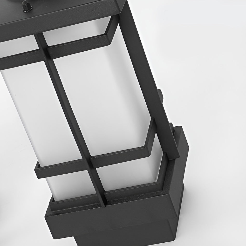 Duvane Twin-Head Black Outdoor Post Light