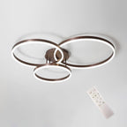 TriCircle Metal LED Flush Mount Ceiling Light