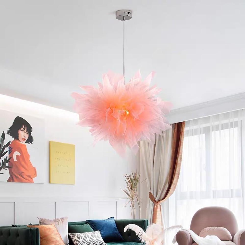 Bloomly 20" Fabric Flower Pendant Light