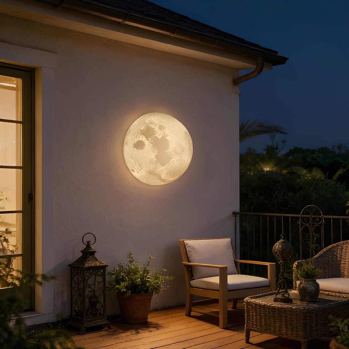 Luna Hemisphere LED Outdoor Wall Light