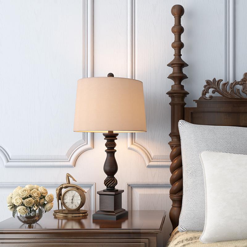 Camden 24'' Rustic Bronze Resin Table Lamp