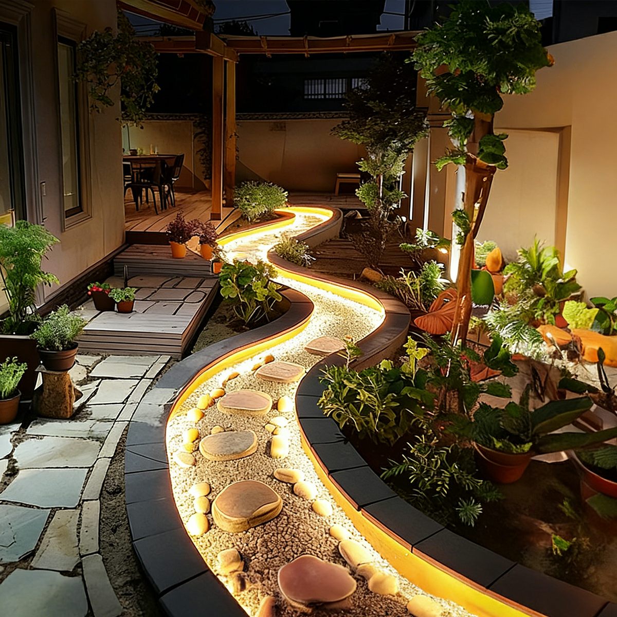 AquaLume DC24V Waterproof Recessed LED Strip Light