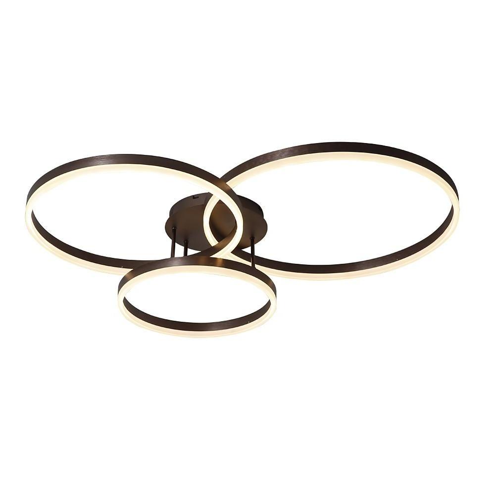 TriCircle Metal LED Flush Mount Ceiling Light