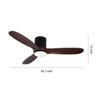 Nordwood 3-Blade Wooden Ceiling Fan with Light