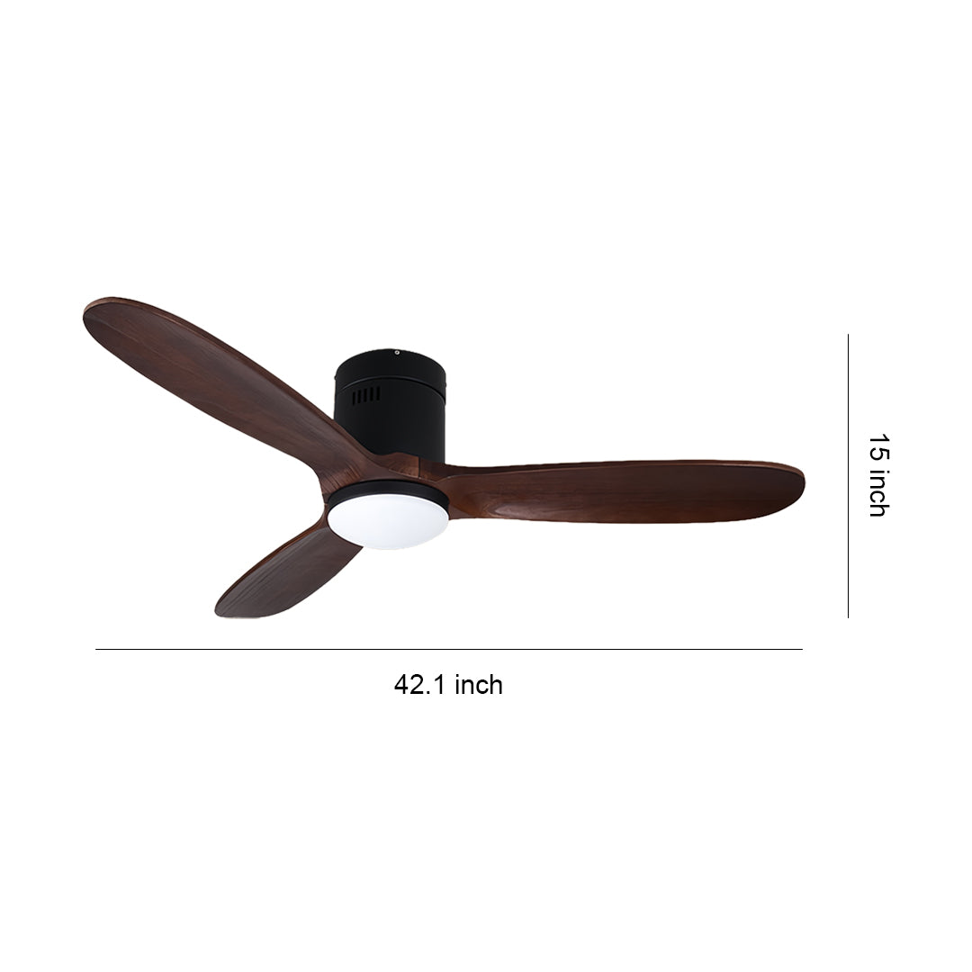 Nordwood 3-Blade Wooden Ceiling Fan with Light