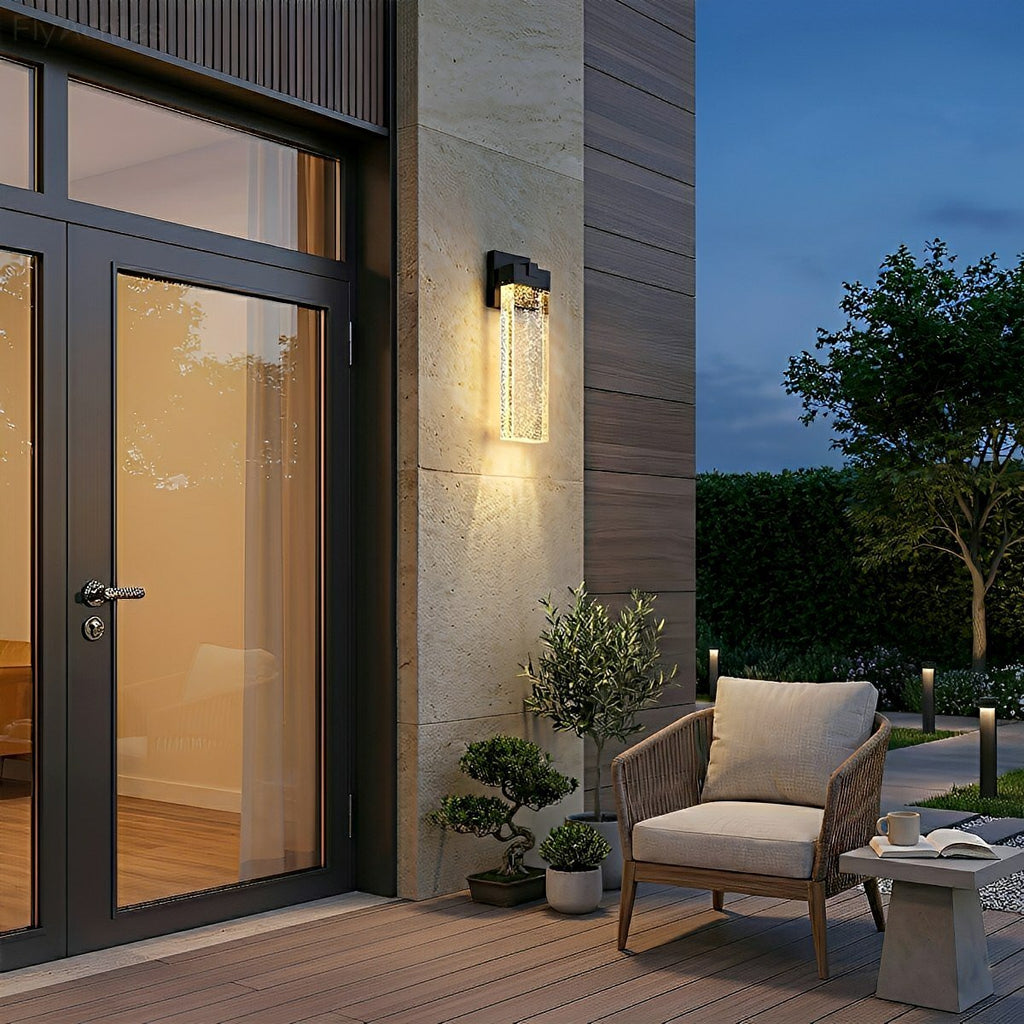 Lumina Crystal Bubble Dimmable LED Outdoor Wall Light