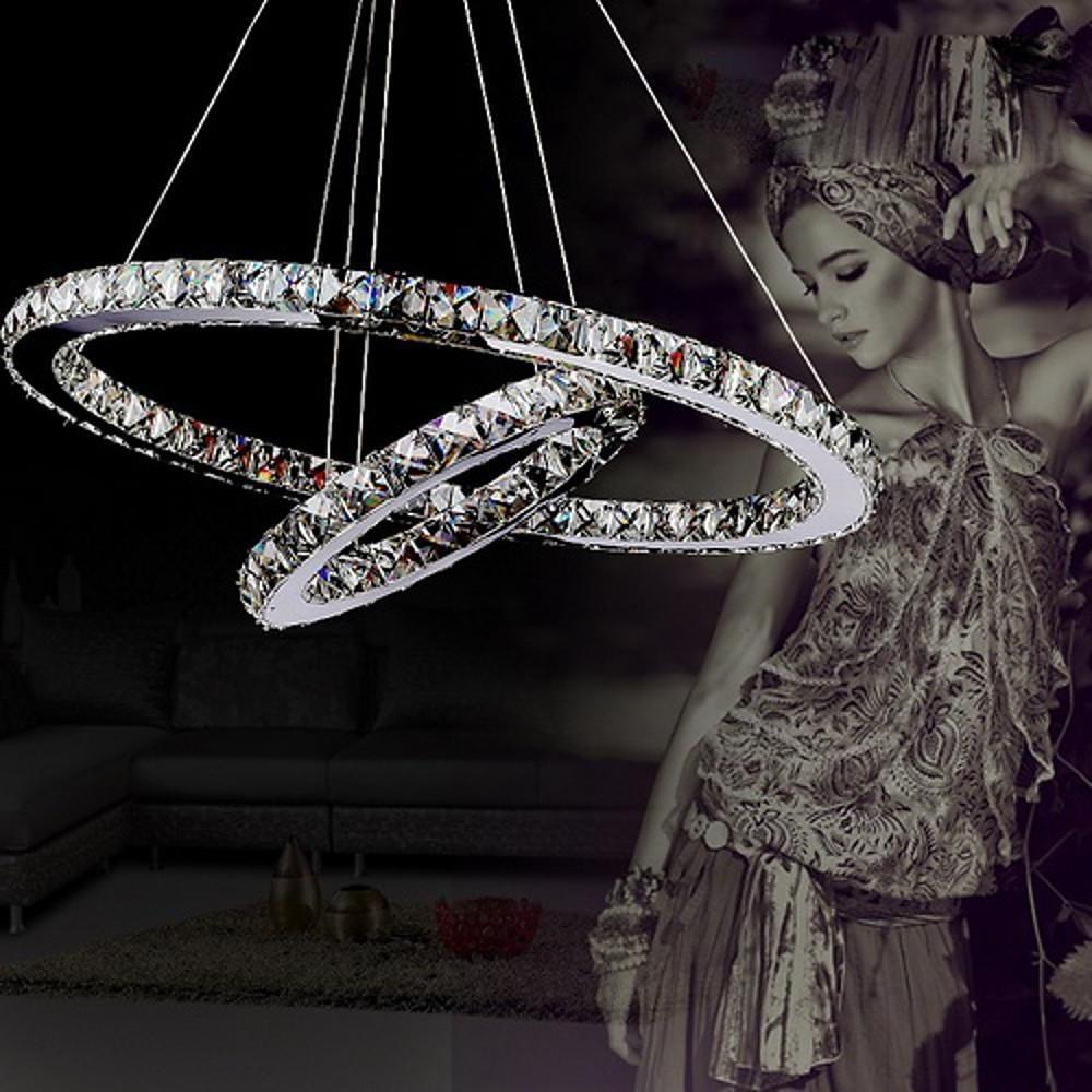 Aurelia 2-Ring Crystal Chandelier