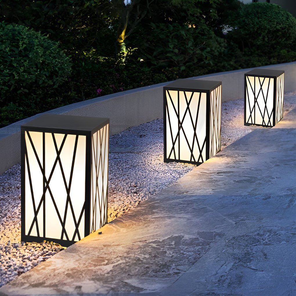 Sentinel Square Solar LED Bollard Light