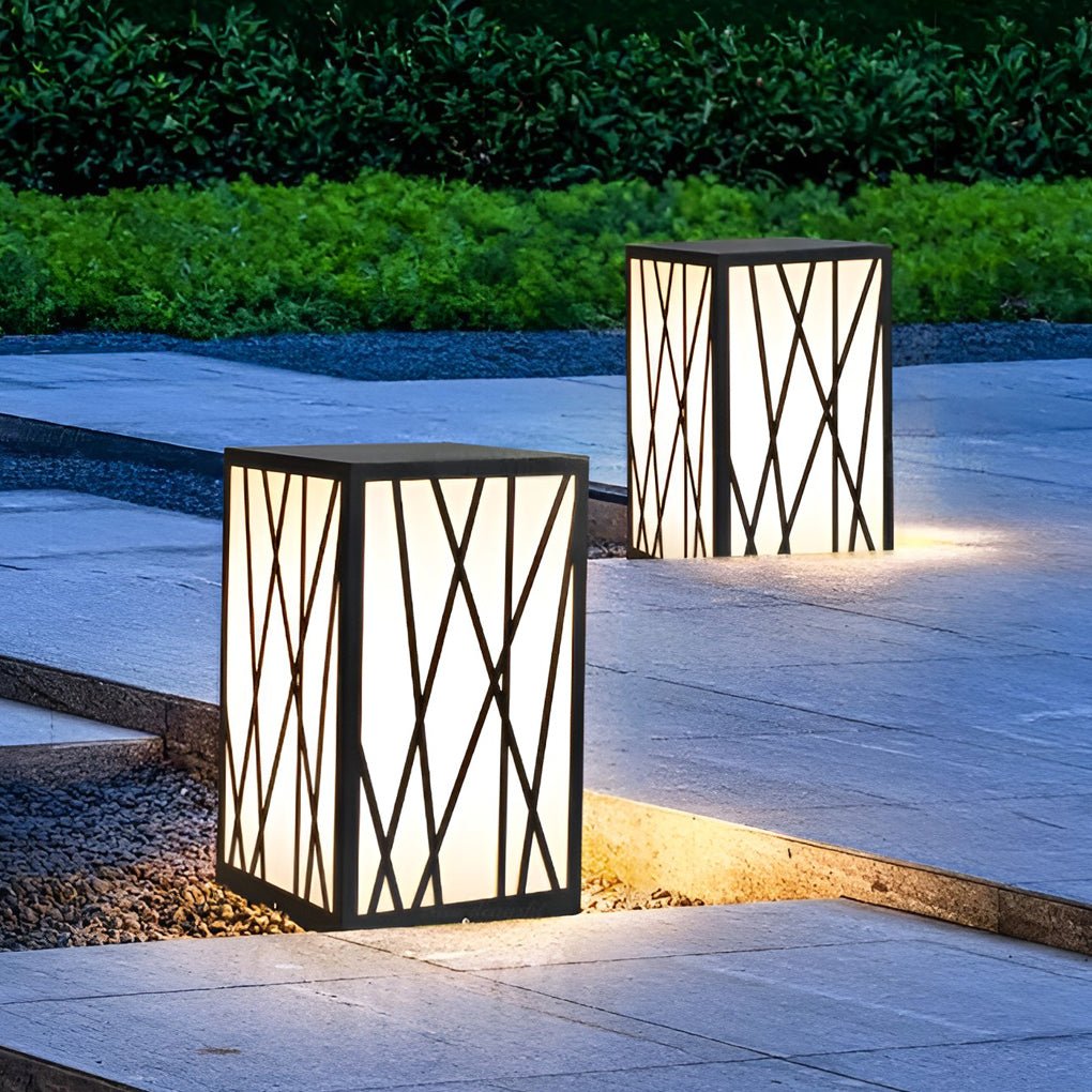 Sentinel Square Solar LED Bollard Light