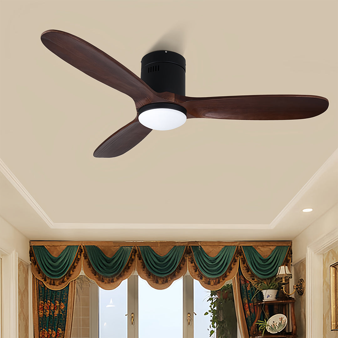 Nordwood 3-Blade Wooden Ceiling Fan with Light