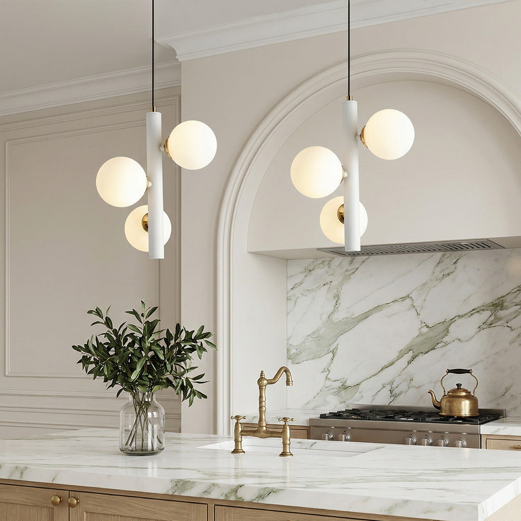 Trio Glass Ball Nordic Pendant Chandelier