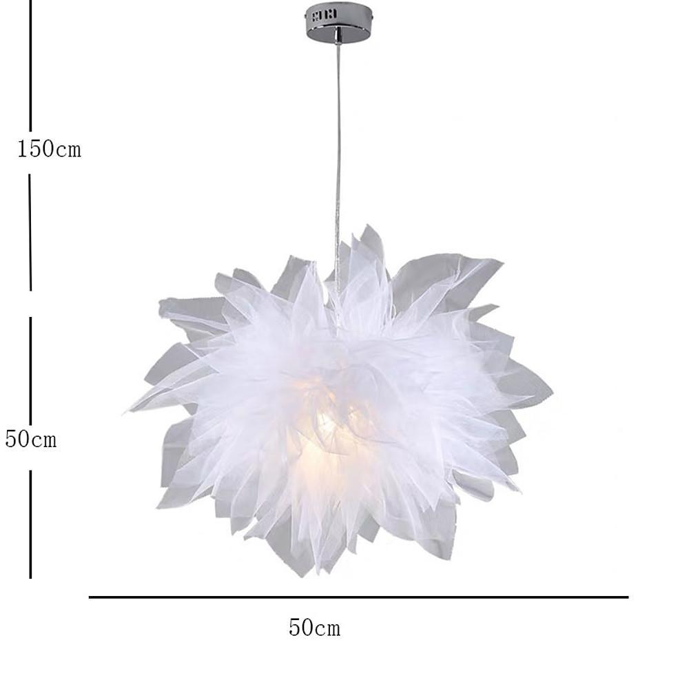 Bloomly 20" Fabric Flower Pendant Light