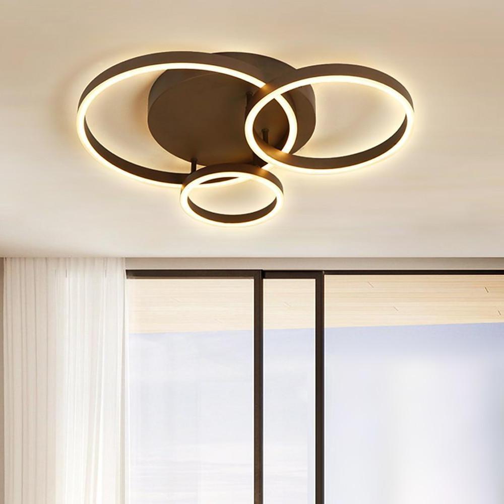 TriCircle Metal LED Flush Mount Ceiling Light